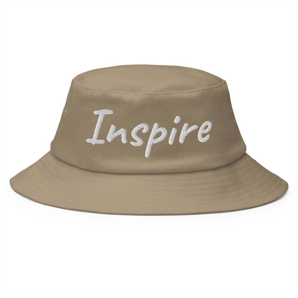 Inspire In Diamond Embroidery on Old School Bucket Hat