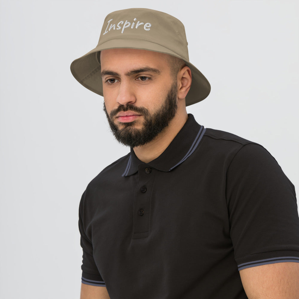 Inspire In Diamond Embroidery on Old School Bucket Hat