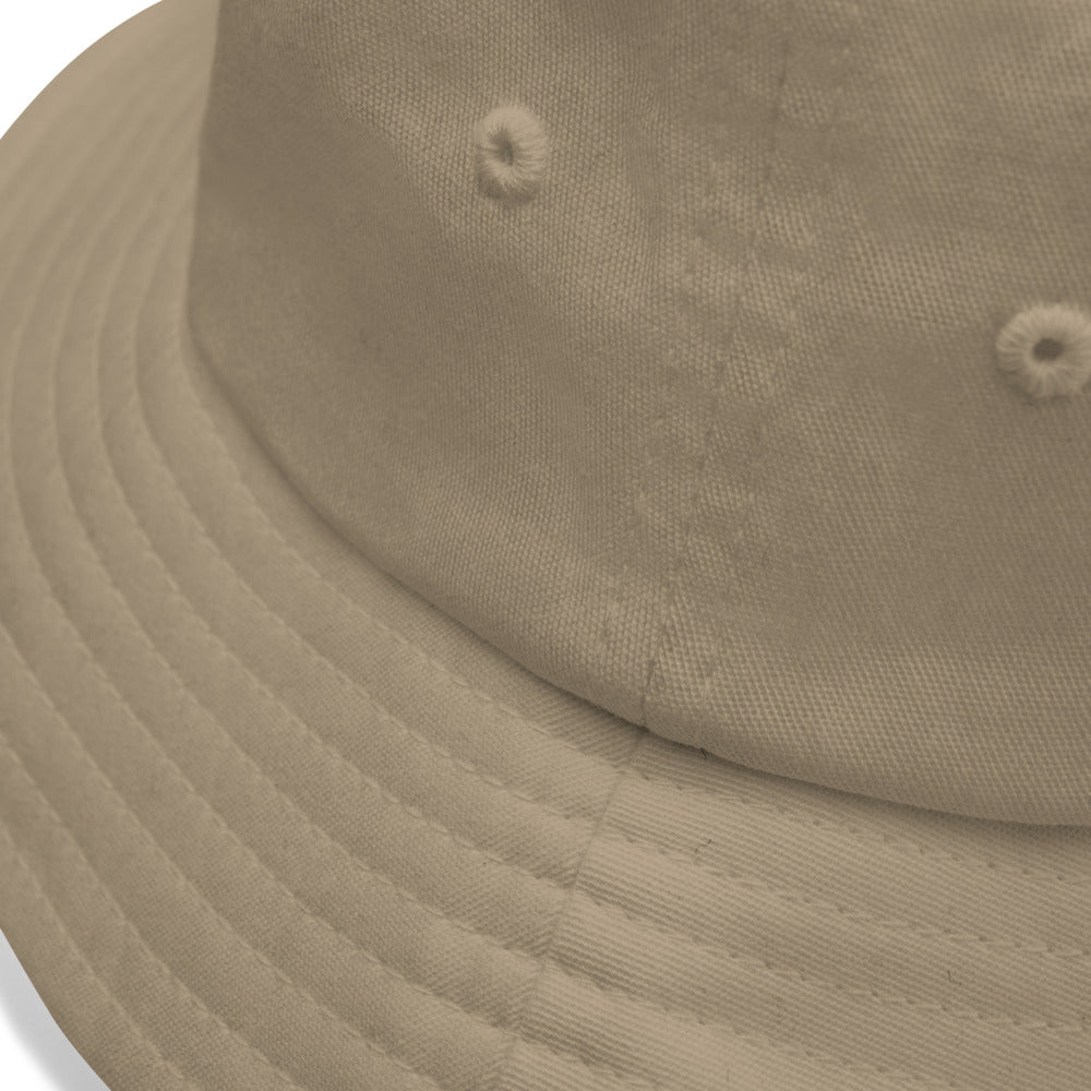 Explore In Amber Embroidery on Old School Bucket Hat