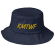 KMTWF In Gold Embroidery on Old School Bucket Hat