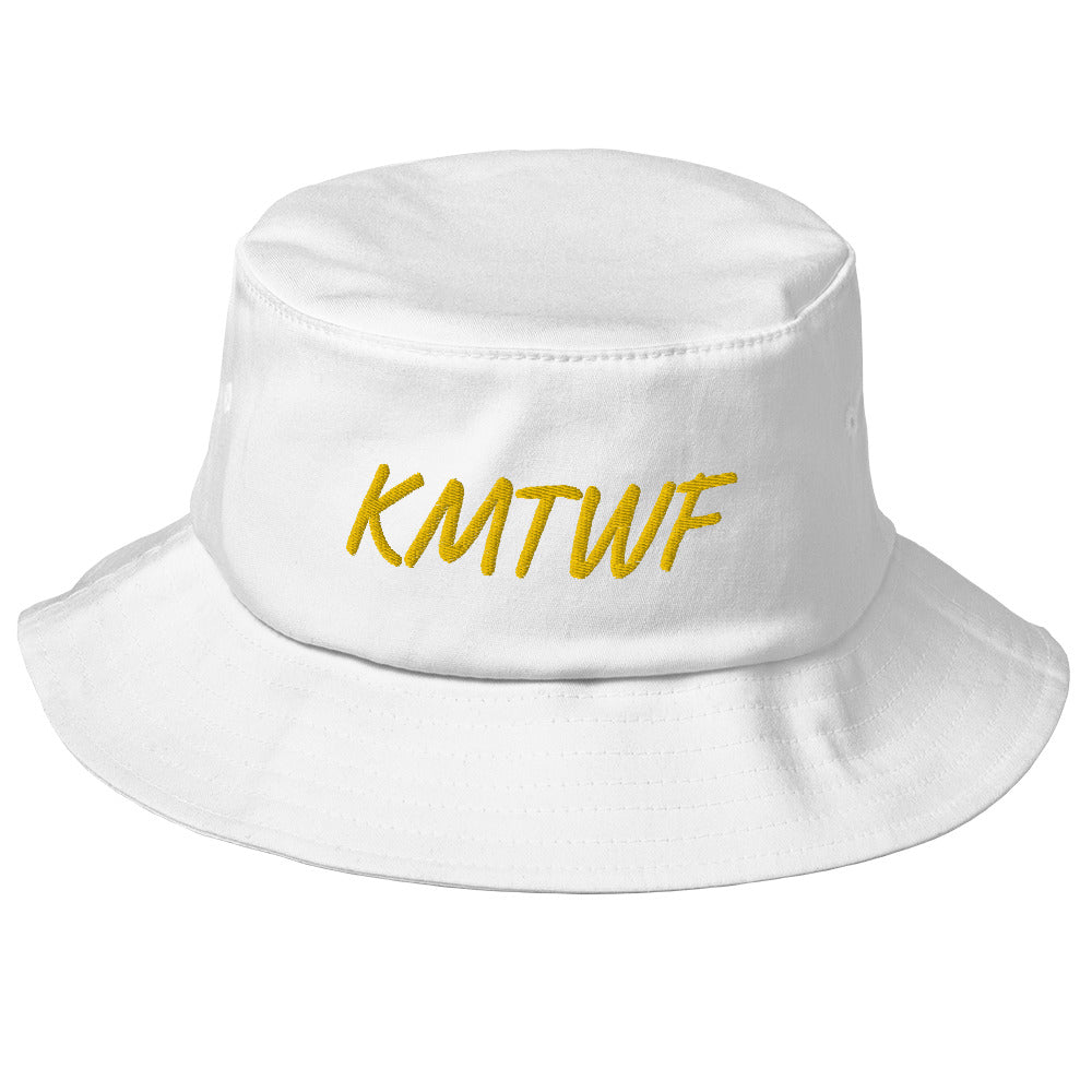 KMTWF In Gold Embroidery on Old School Bucket Hat