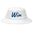 Win In Sapphire Embroidery on Old School Bucket Hat