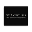 5813 Ventures Logo In Pearl on Canvas Print