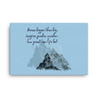 Dream Bigger Haiku With Mountains on Canvas Print