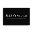 5813 Ventures Logo In Pearl on Canvas Print