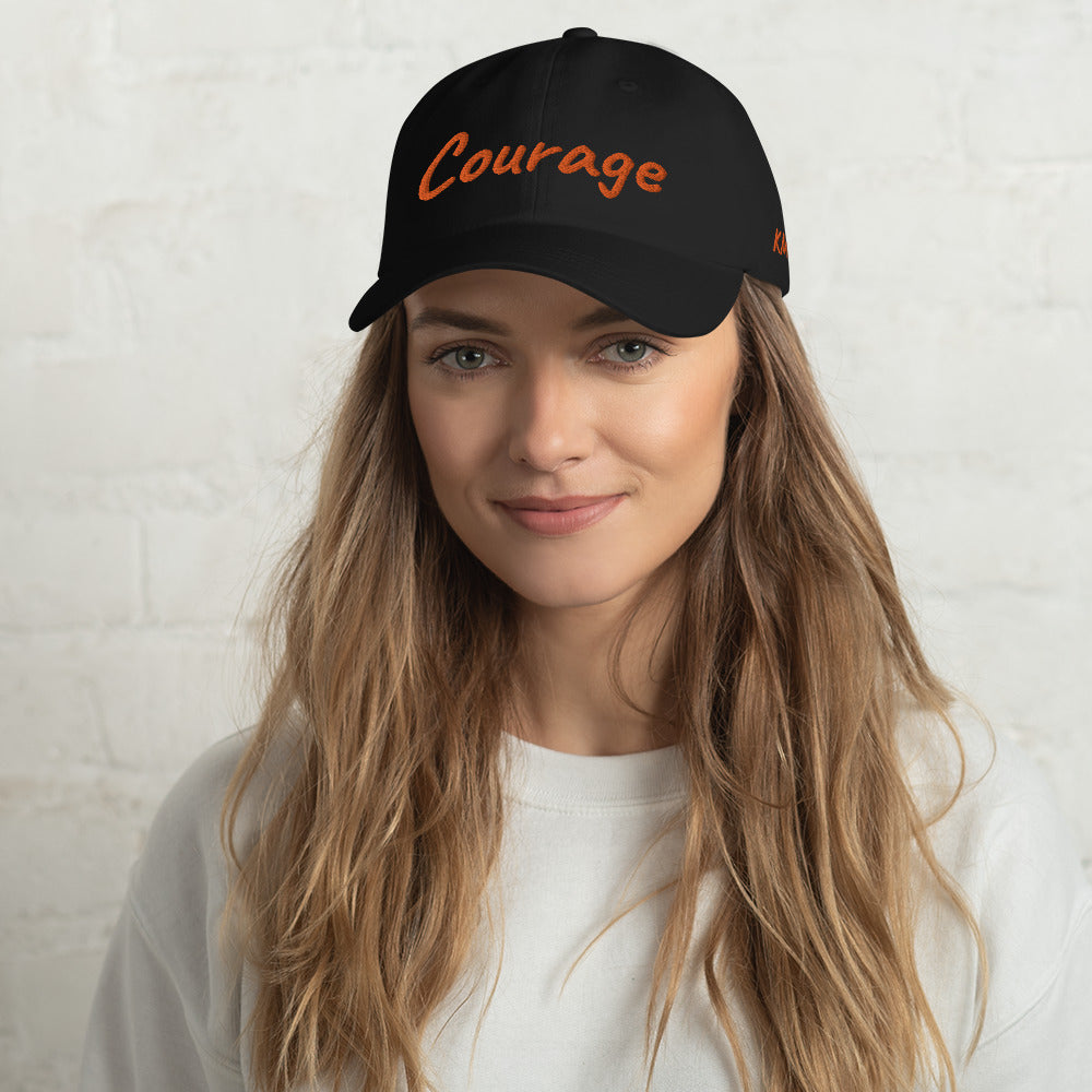 Courage In Amber Embroidery on Classic Dad Hat