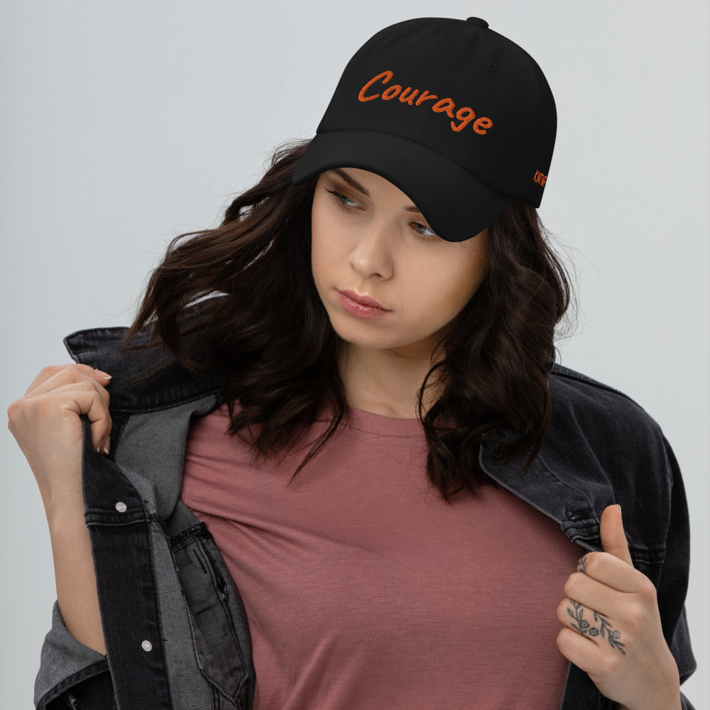 Courage In Amber Embroidery on Classic Dad Hat