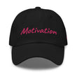 Motivation In Star Rose Quartz Embroidery on Classic Dad Hat