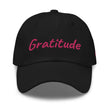 Gratitude In Star Rose Quartz Embroidery on Classic Dad Hat