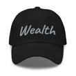 Wealth In Silver Embroidery on Classic Dad Hat