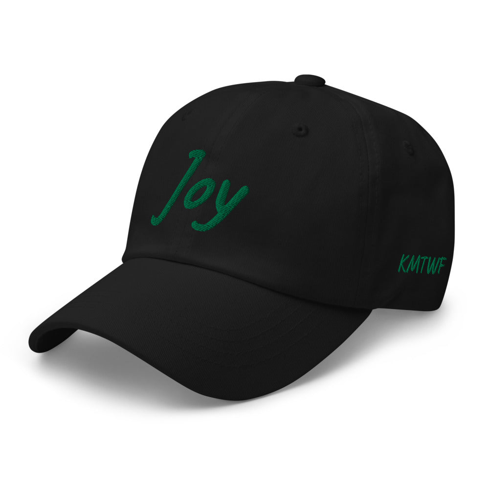 Joy In Emerald Embroidery on Classic Dad Hat