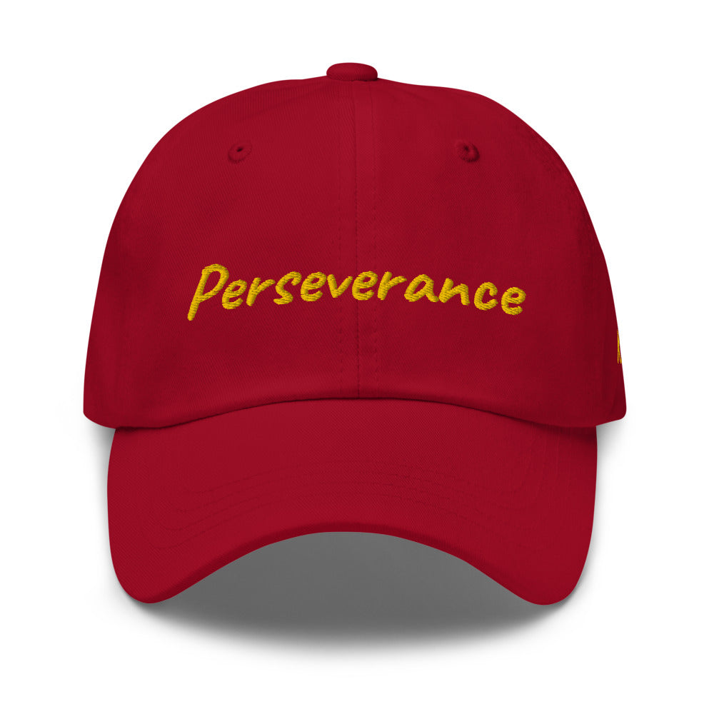 Perseverance In Gold Embroidery on Classic Dad Hat