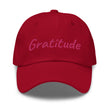 Gratitude In Star Rose Quartz Embroidery on Classic Dad Hat