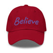 Believe In Amethyst Embroidery on Classic Dad Hat