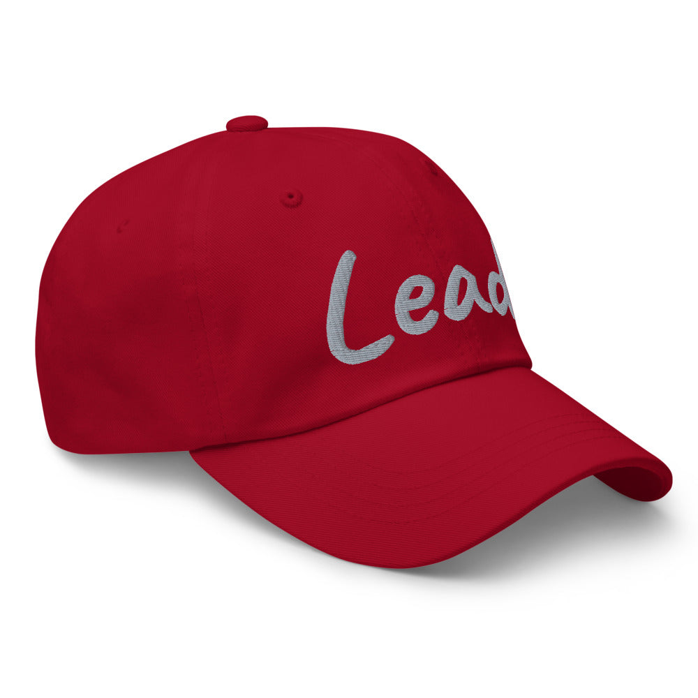 Lead In Silver Embroidery on Classic Dad Hat