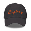 Explore In Amber Embroidery on Classic Dad Hat