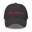 Motivation In Star Rose Quartz Embroidery on Classic Dad Hat