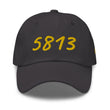 5813 In Gold Embroidery on Classic Dad Hat