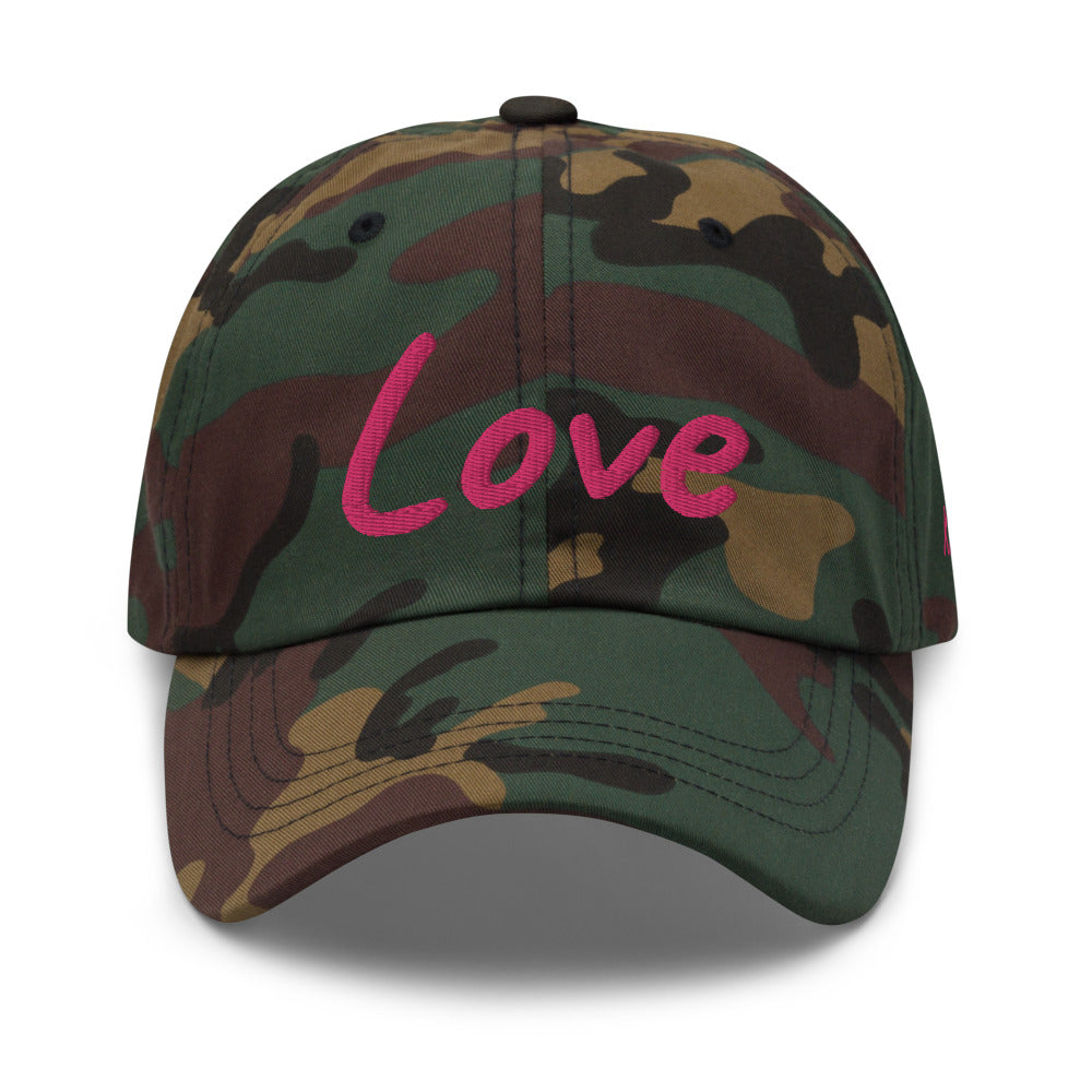 Love In Star Rose Quartz Embroidery on Classic Dad Hat