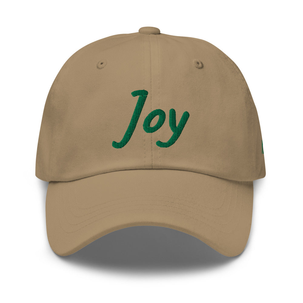 Joy In Emerald Embroidery on Classic Dad Hat