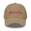 Motivation In Star Rose Quartz Embroidery on Classic Dad Hat