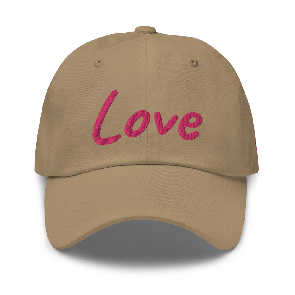 Love In Star Rose Quartz Embroidery on Classic Dad Hat