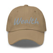 Wealth In Silver Embroidery on Classic Dad Hat