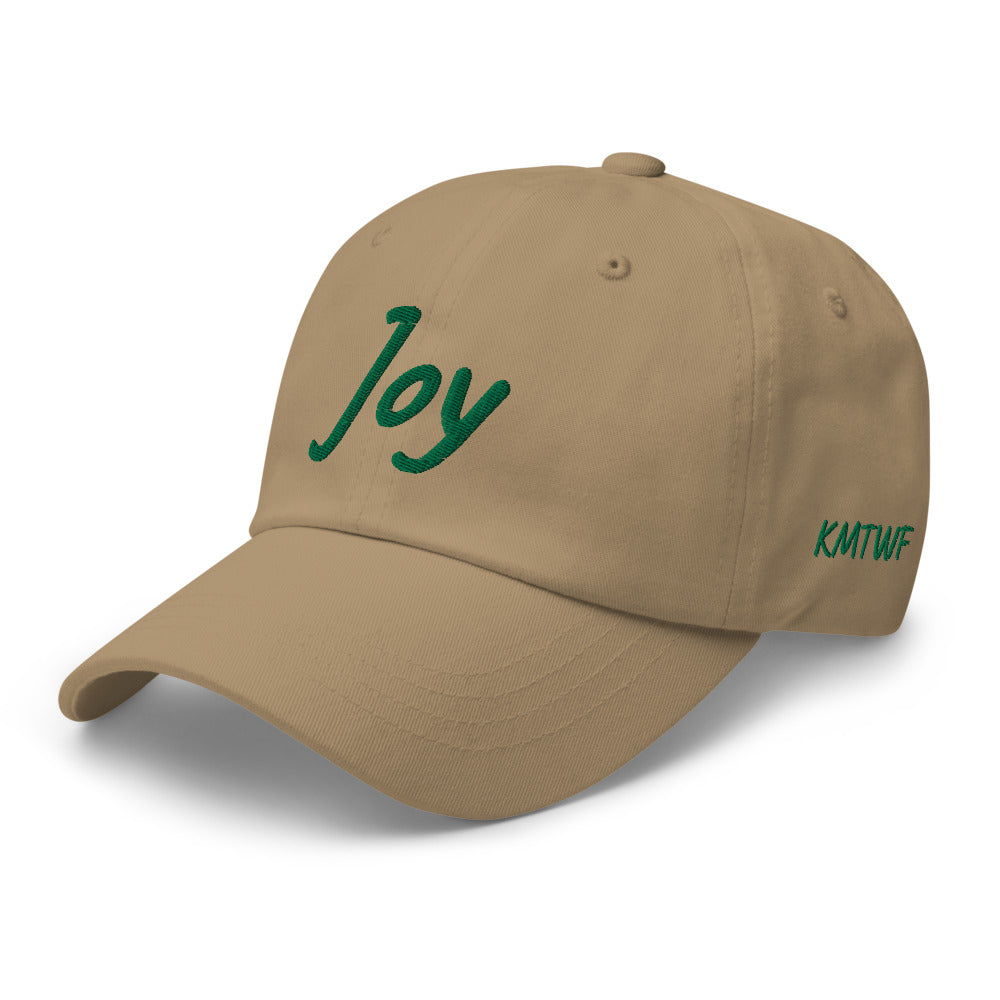 Joy In Emerald Embroidery on Classic Dad Hat