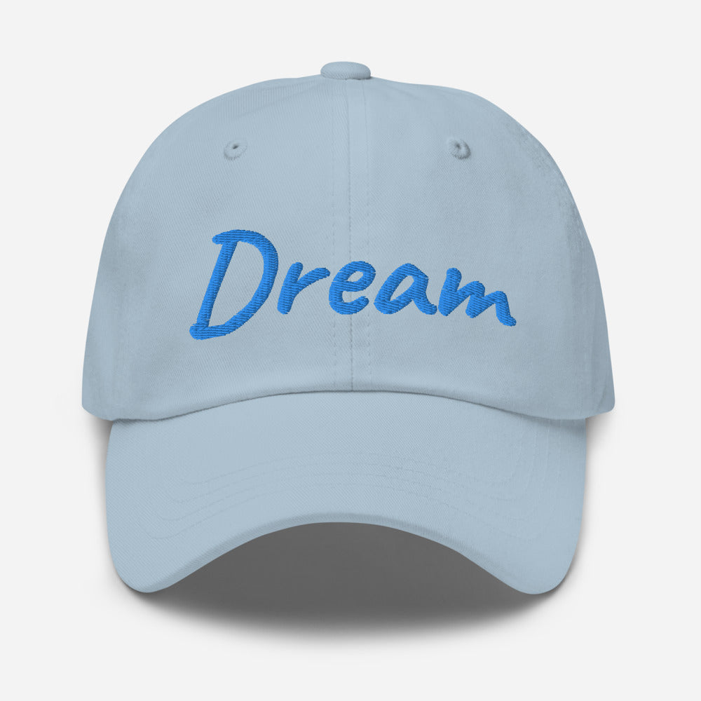 Dream In Sapphire Embroidery on Classic Dad Hat