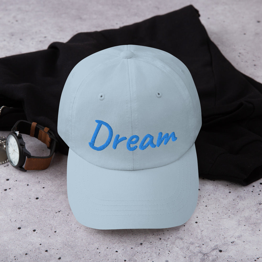 Dream In Sapphire Embroidery on Classic Dad Hat