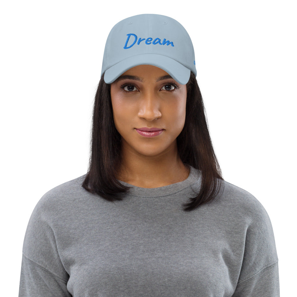 Dream In Sapphire Embroidery on Classic Dad Hat