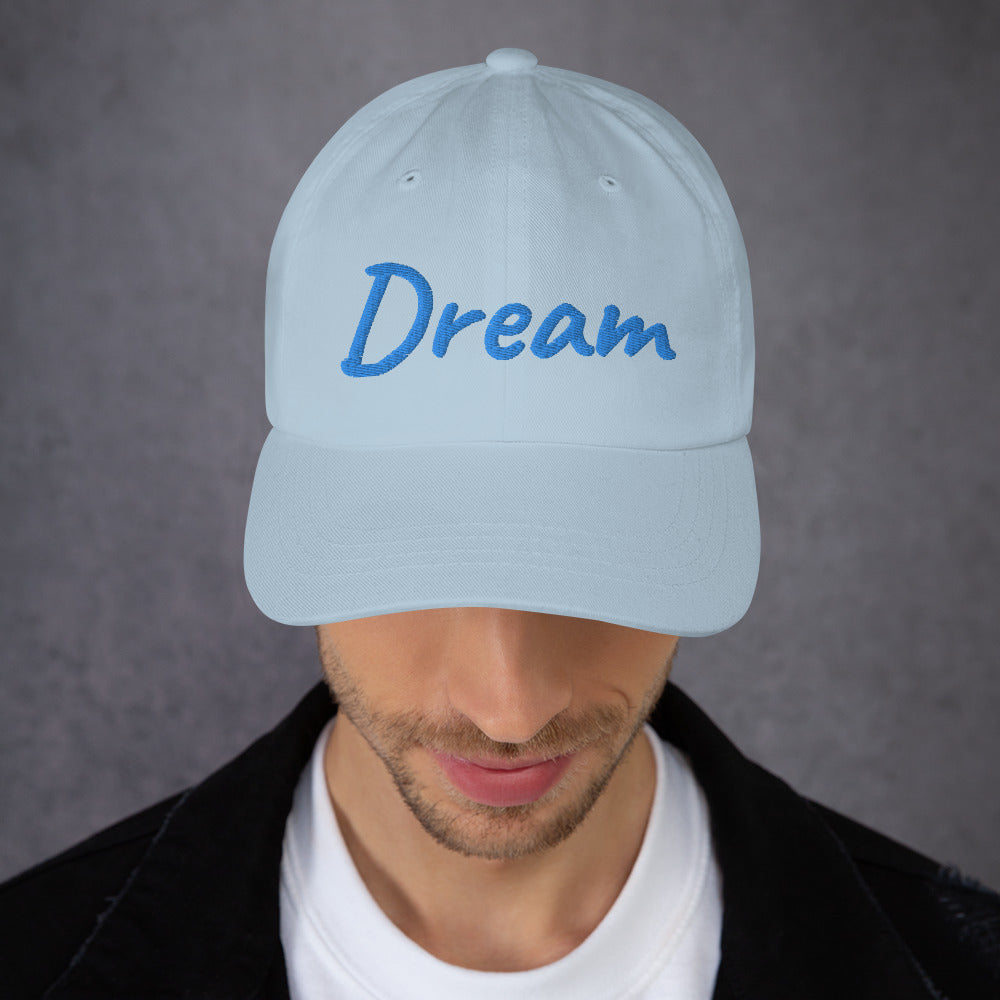 Dream In Sapphire Embroidery on Classic Dad Hat