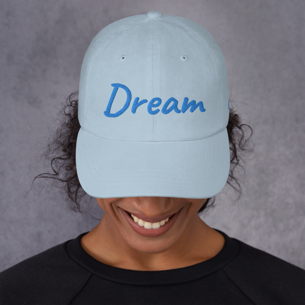 Dream In Sapphire Embroidery on Classic Dad Hat