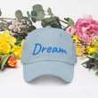 Dream In Sapphire Embroidery on Classic Dad Hat