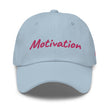 Motivation In Star Rose Quartz Embroidery on Classic Dad Hat