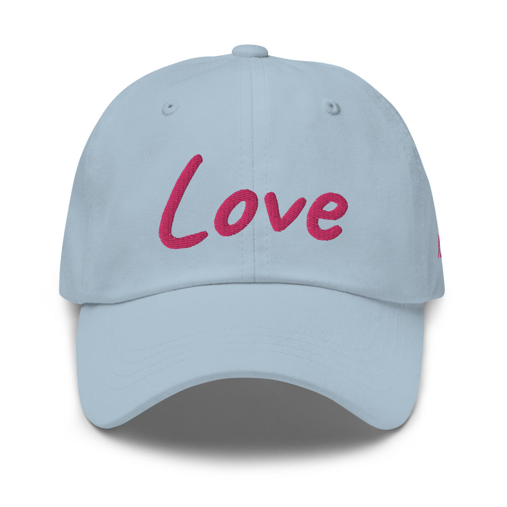 Love In Star Rose Quartz Embroidery on Classic Dad Hat