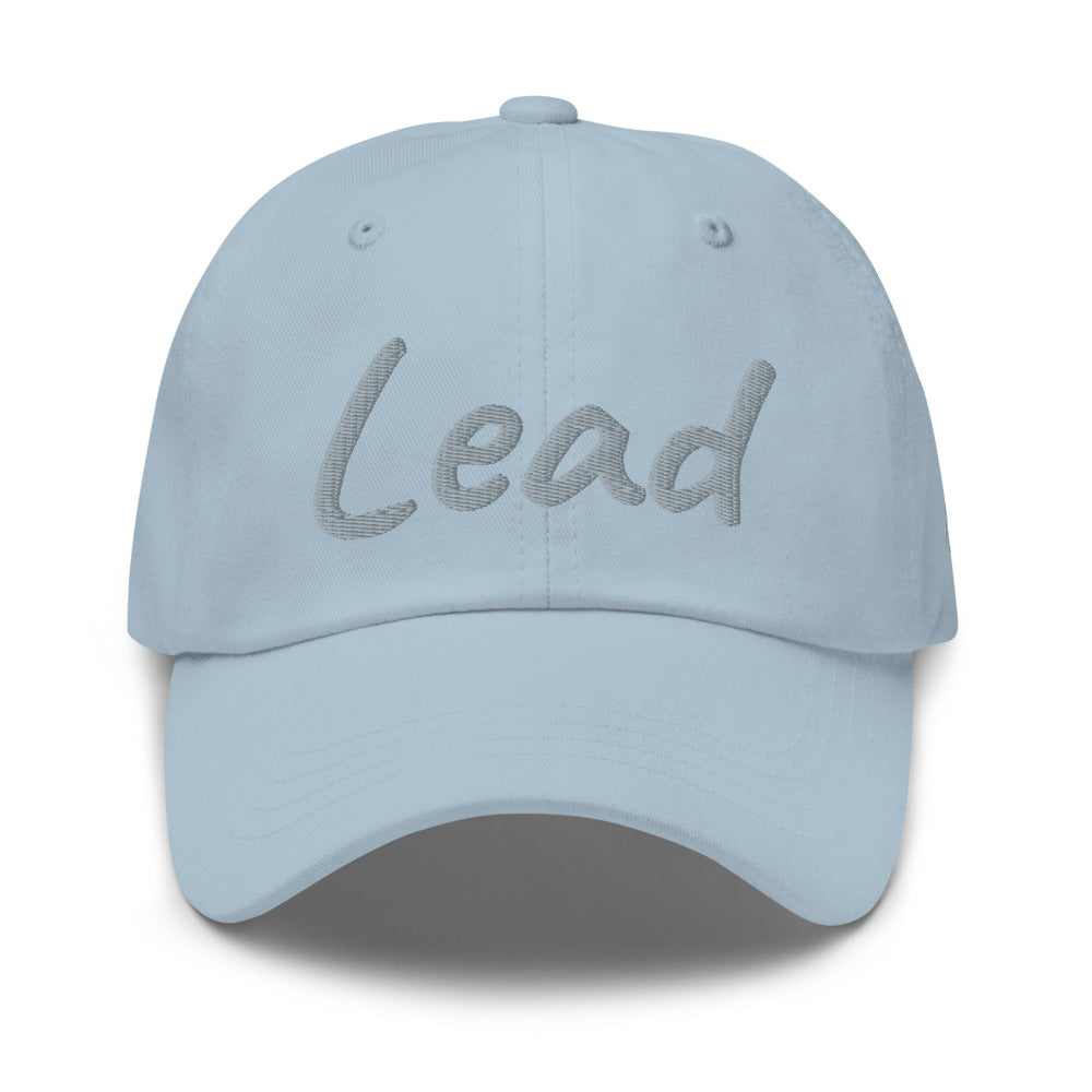 Lead In Silver Embroidery on Classic Dad Hat