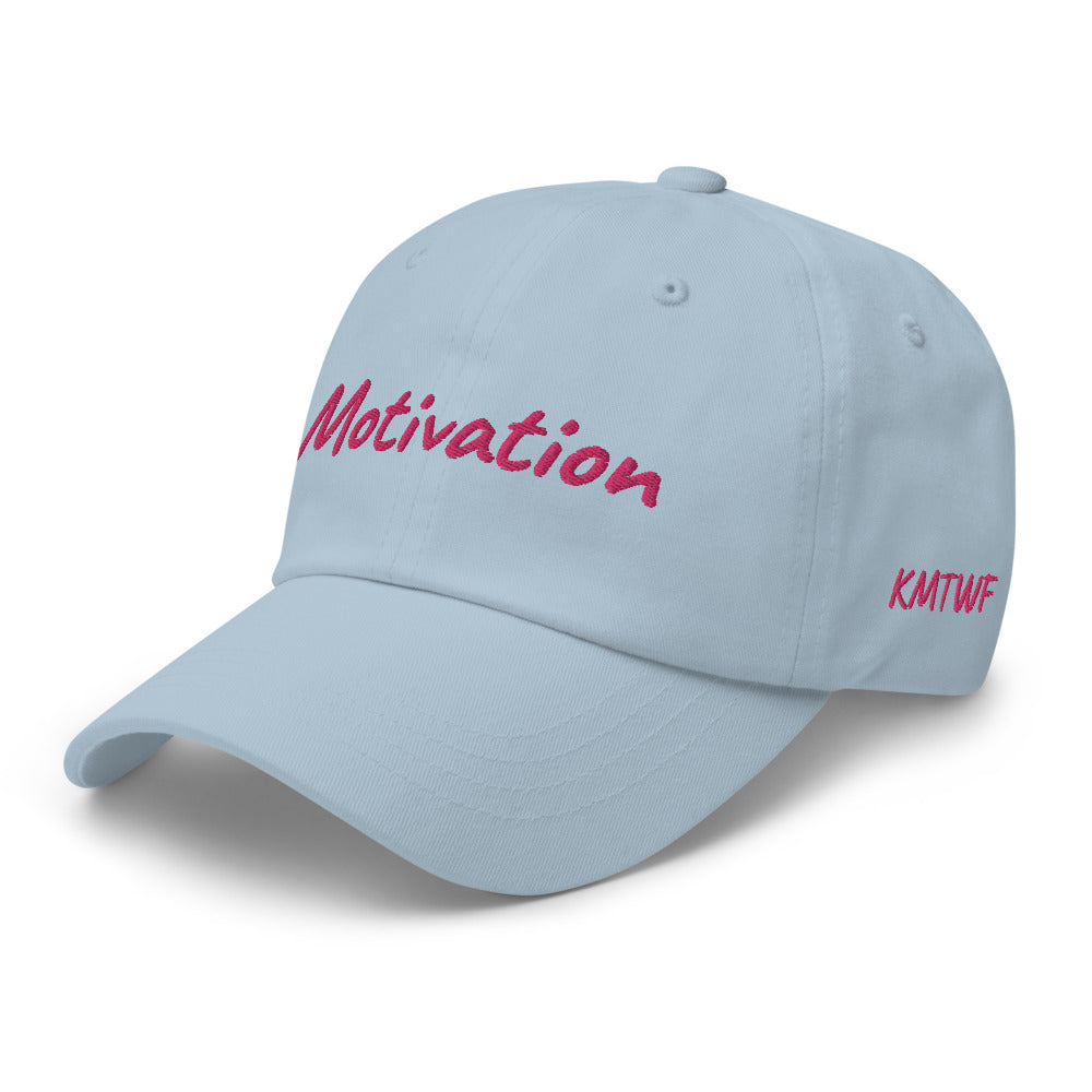 Motivation In Star Rose Quartz Embroidery on Classic Dad Hat