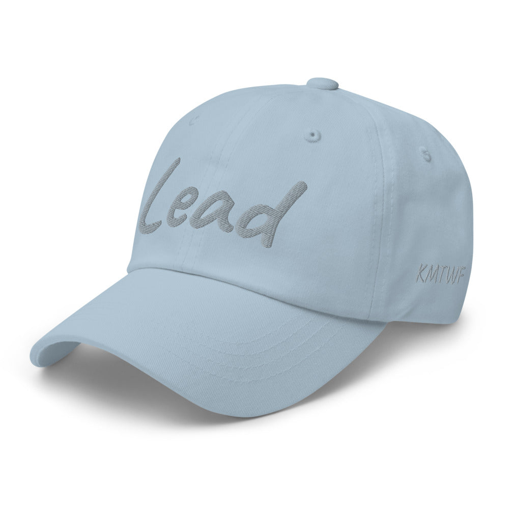 Lead In Silver Embroidery on Classic Dad Hat