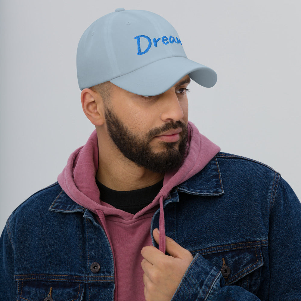 Dream In Sapphire Embroidery on Classic Dad Hat