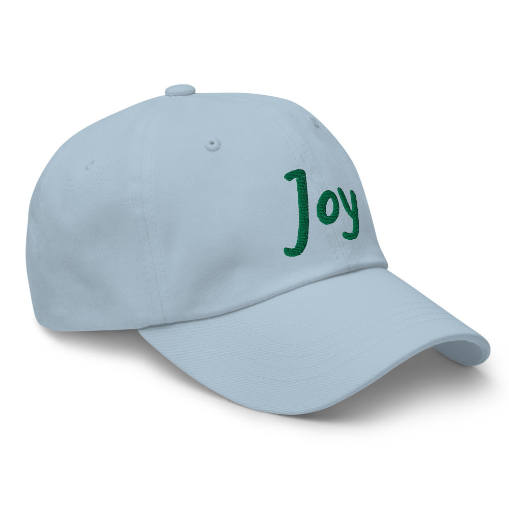 Joy In Emerald Embroidery on Classic Dad Hat