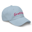 Gratitude In Star Rose Quartz Embroidery on Classic Dad Hat