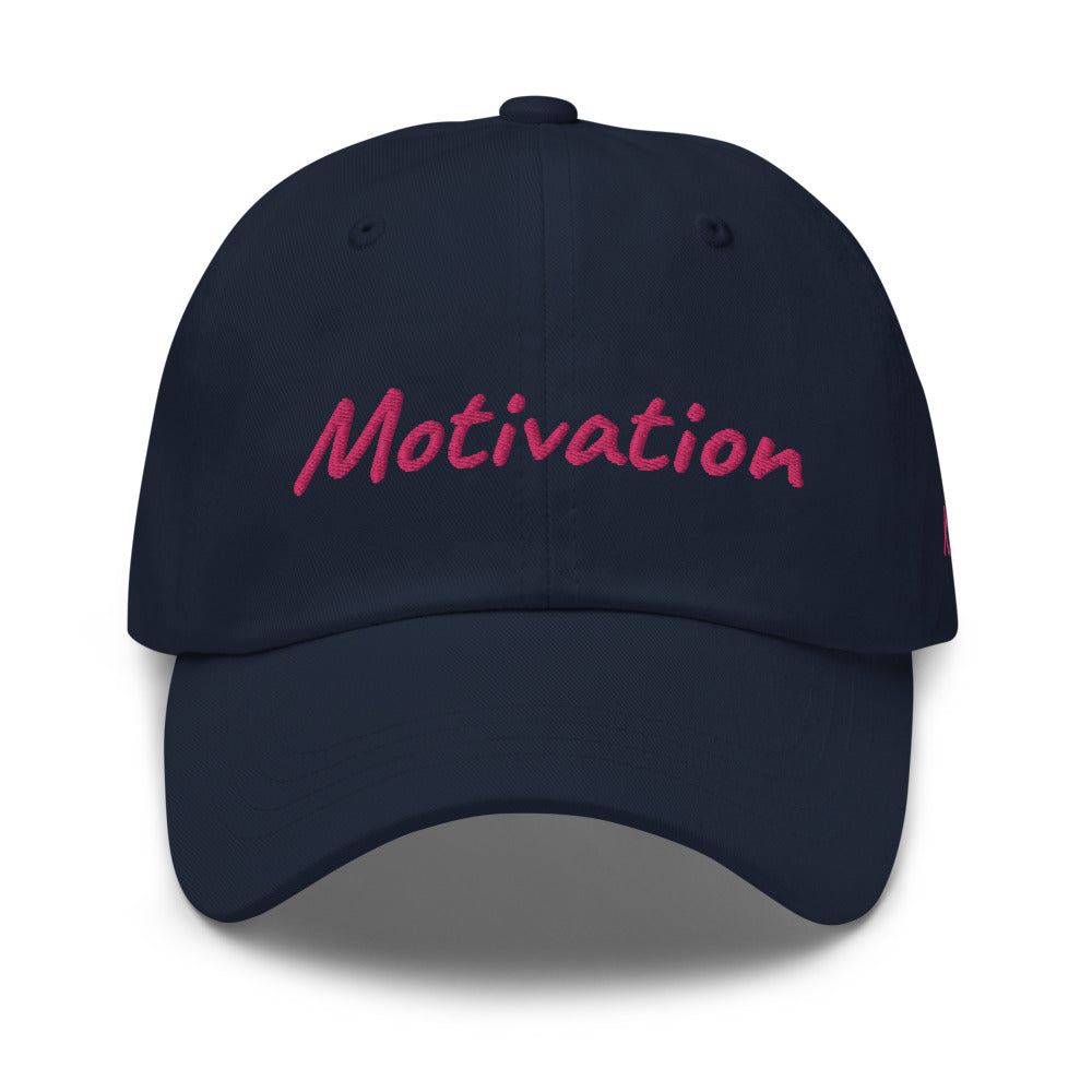 Motivation In Star Rose Quartz Embroidery on Classic Dad Hat