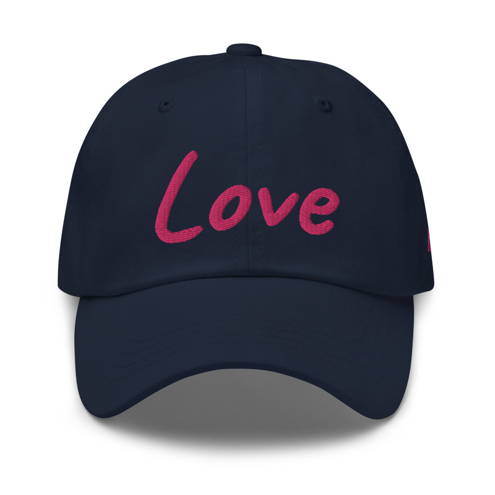 Love In Star Rose Quartz Embroidery on Classic Dad Hat