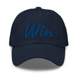 Win In Sapphire Embroidery on Classic Dad Hat