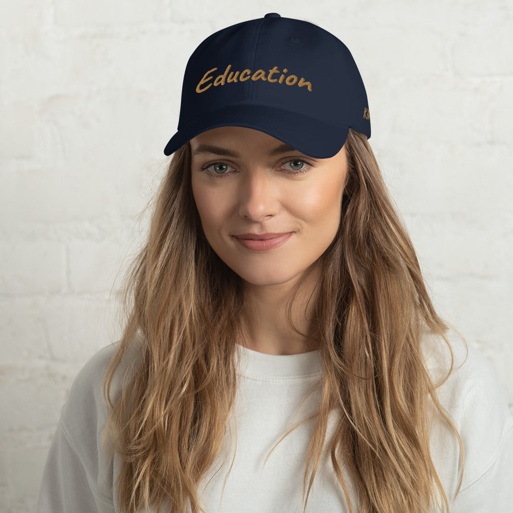 Education In Copper Embroidery on Classic Dad Hat