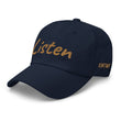 Listen In Copper Embroidery on Classic Dad Hat