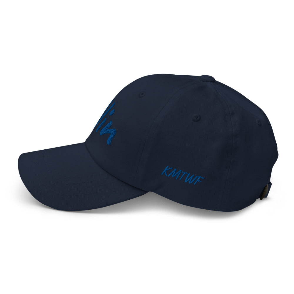 Win In Sapphire Embroidery on Classic Dad Hat