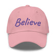 Believe In Amethyst Embroidery on Classic Dad Hat