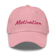 Motivation In Star Rose Quartz Embroidery on Classic Dad Hat